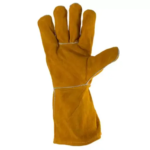 [Cod 373502] Manusi p/u sudura  din piele cu captuseala galbene 11 "(XL)