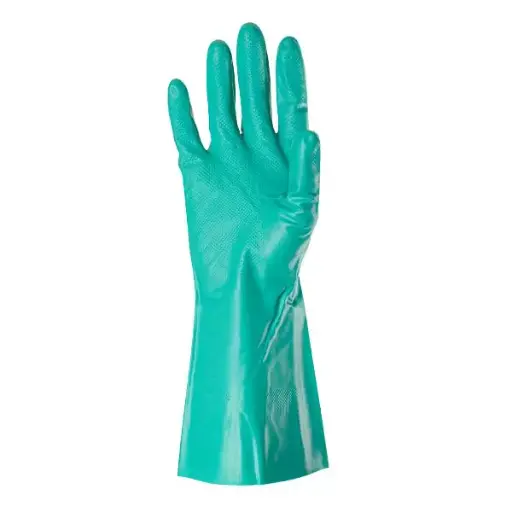 313882 Manusi de protectie din nitril cu interior din bumbac (M) Profmet