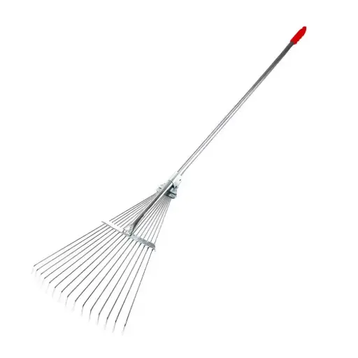 389353 Grebla tip evantai cu 15 dinti, coada din metal 116 cm